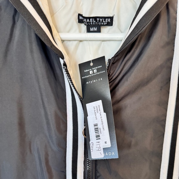 Michael Tyler Collections Black Hooded Vest – Size M (New with Tags) - Picture 3 of 4